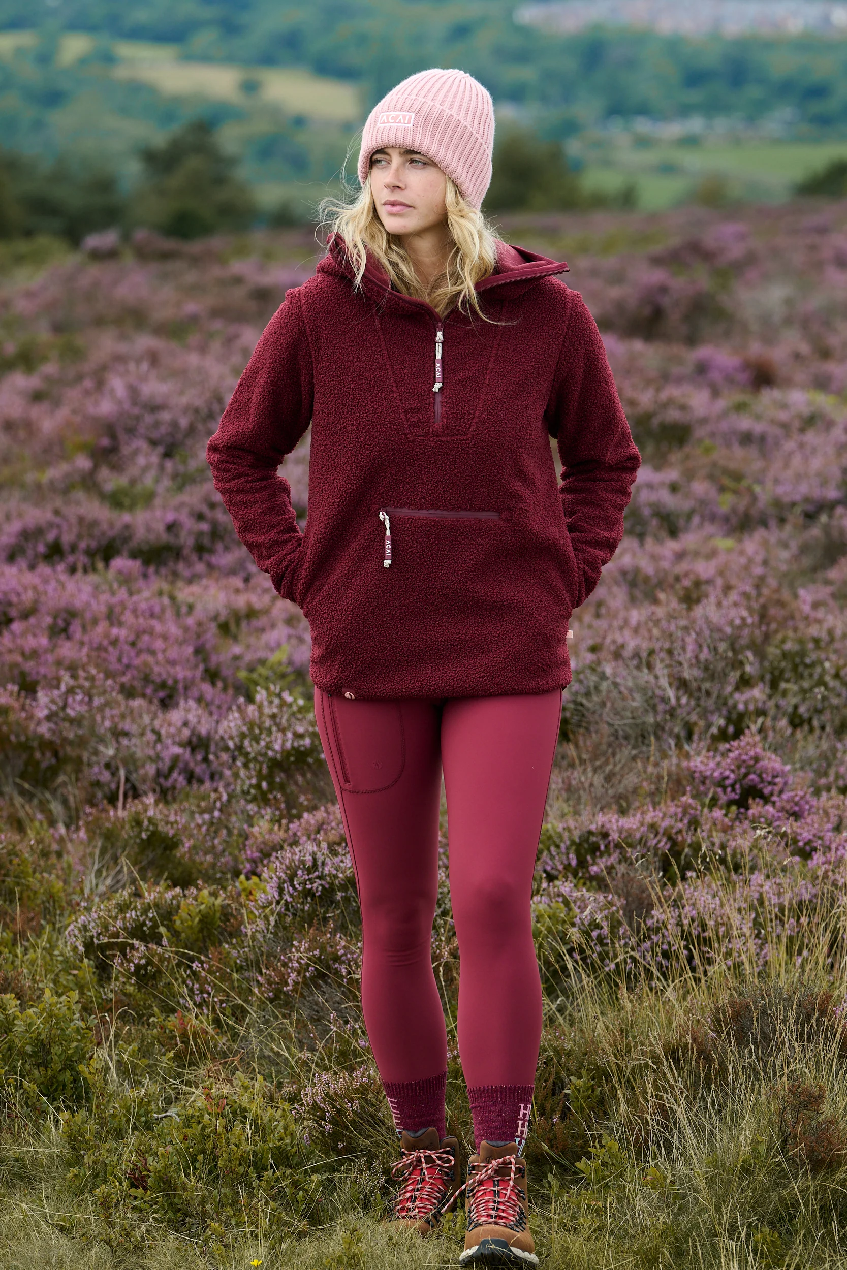Windproof Gale Fleece - Cabernet - Image 10