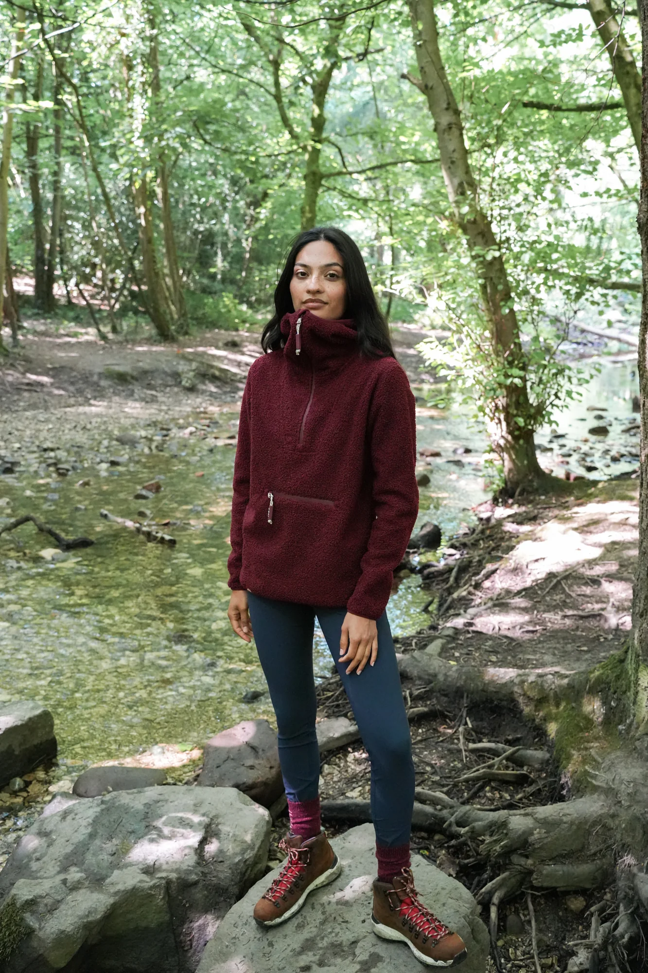 Windproof Gale Fleece - Cabernet - Image 3
