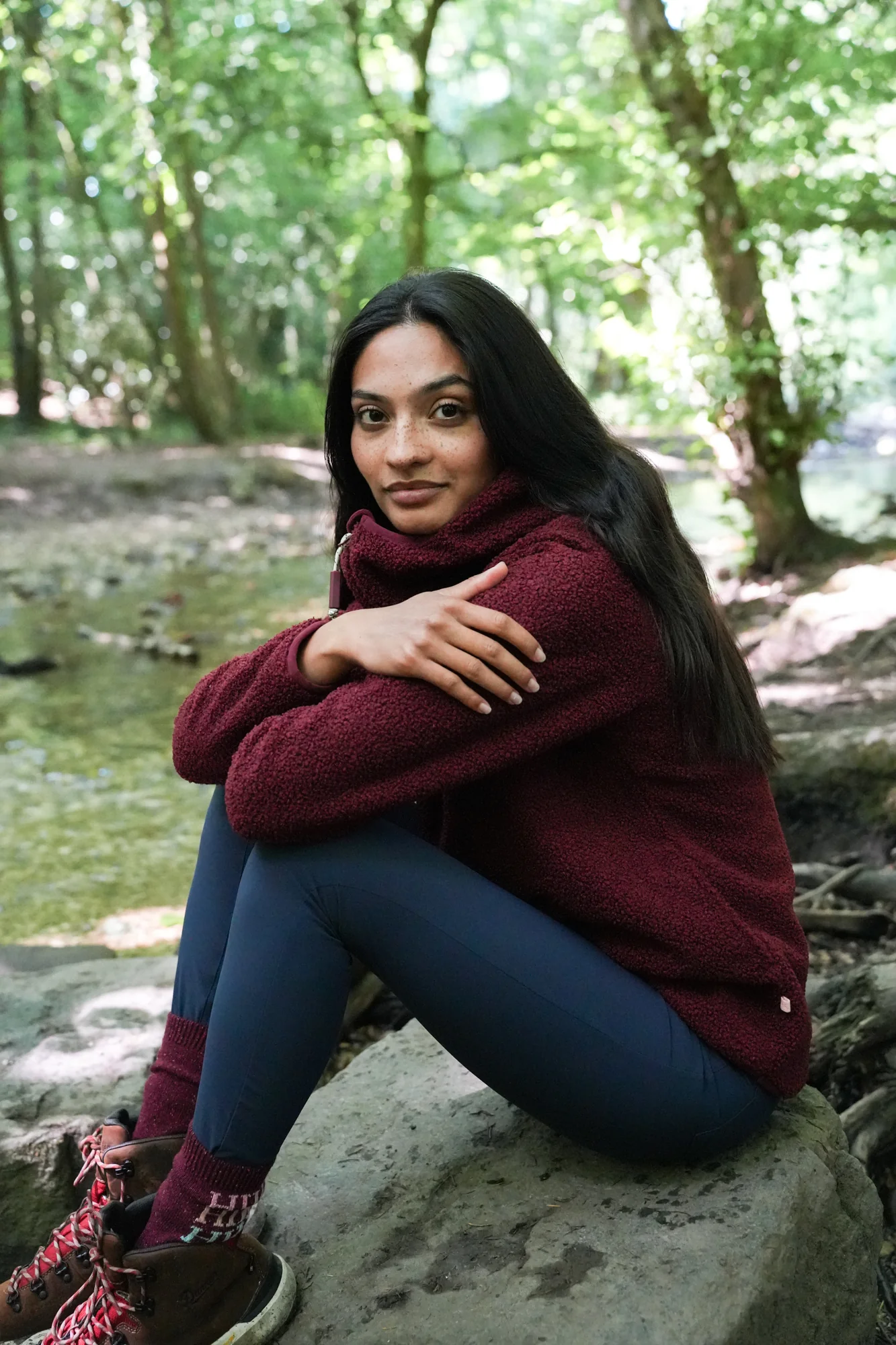 Windproof Gale Fleece - Cabernet - Image 4
