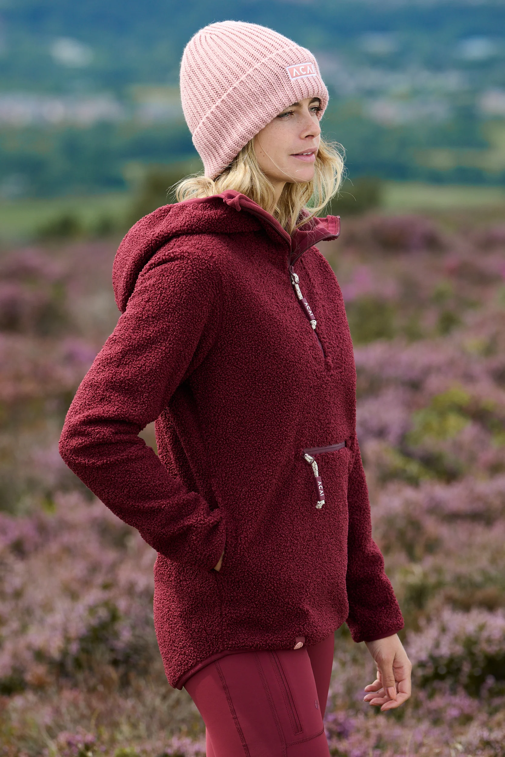 Windproof Gale Fleece - Cabernet - Image 6