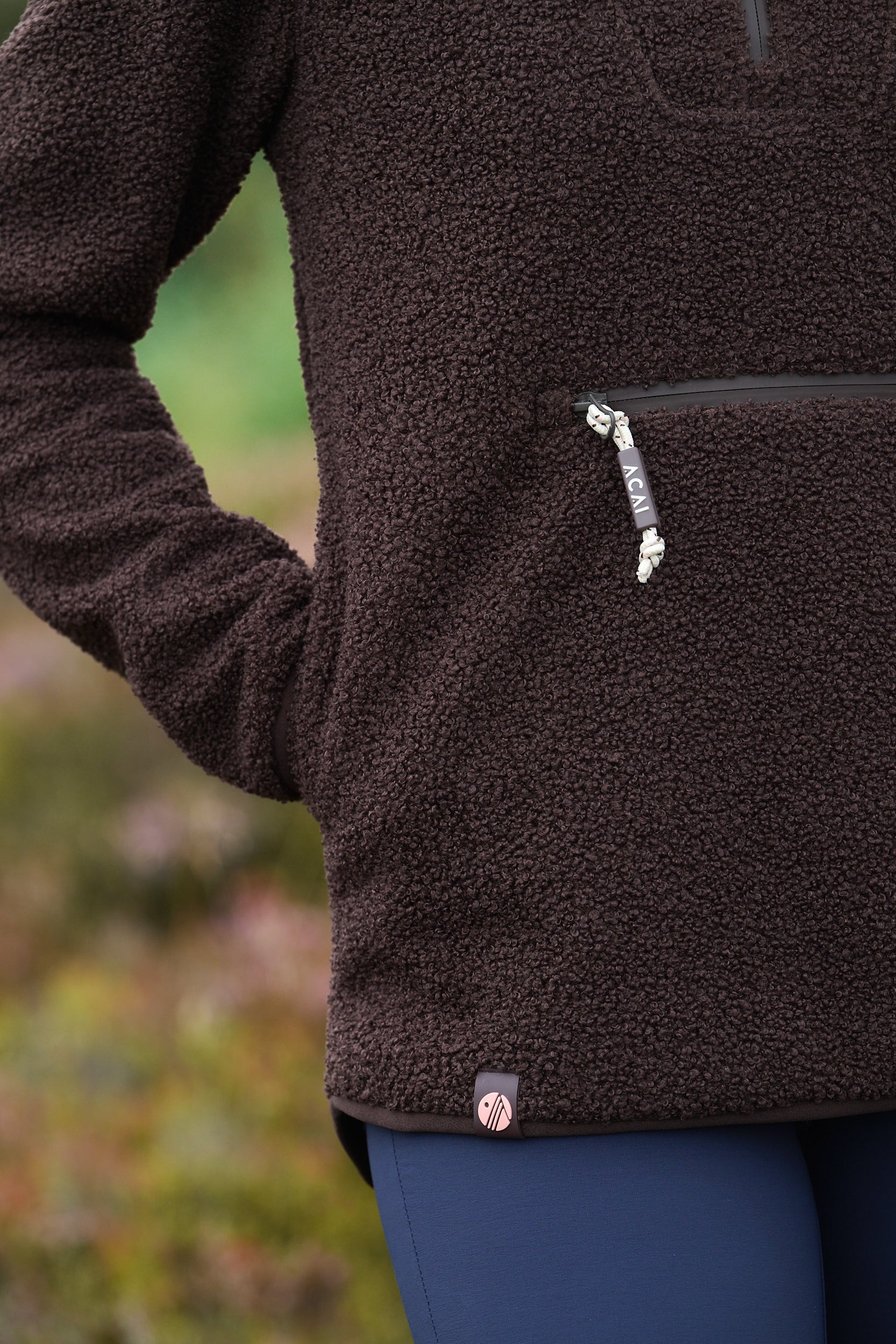 Windproof Gale Fleece - Chocolate Plum - Image 6