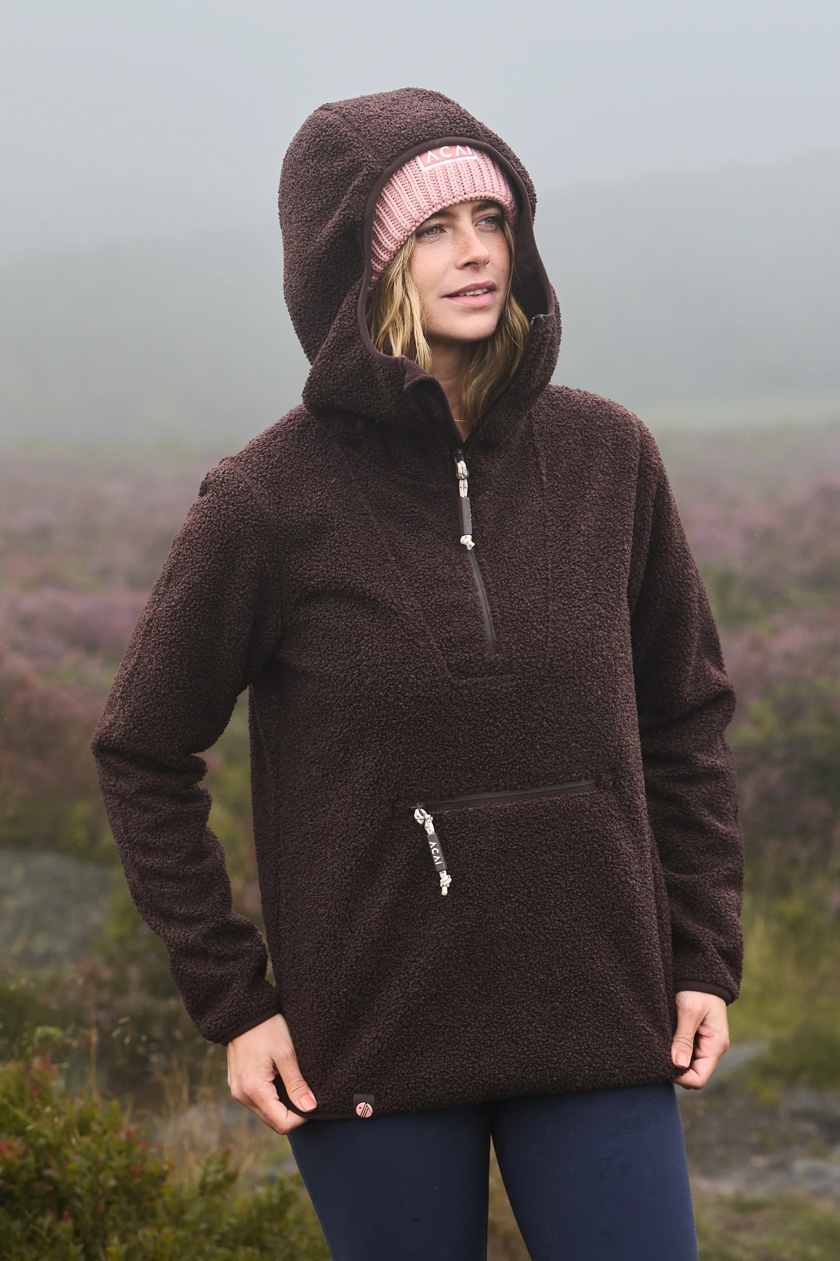 Windproof Gale Fleece - Chocolate Plum - Image 7