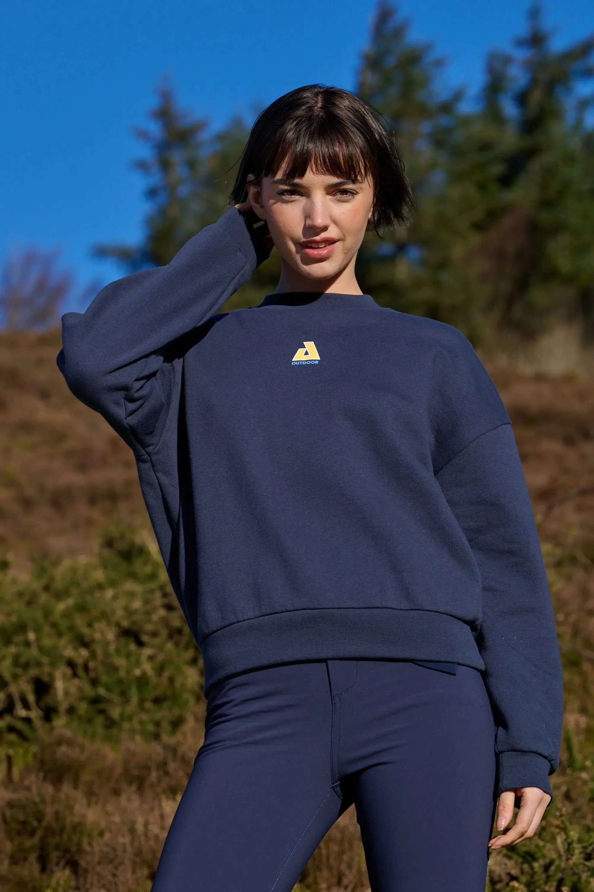 Retreat Crew Neck Sweatshirt - Deep Navy - Image 6